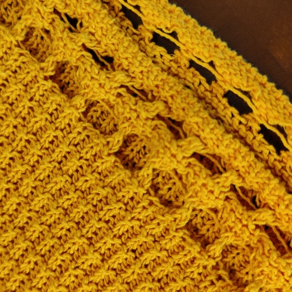 H&M Cotton Open Knitted Orange Dress Medium #907 - Picture 9 of 9